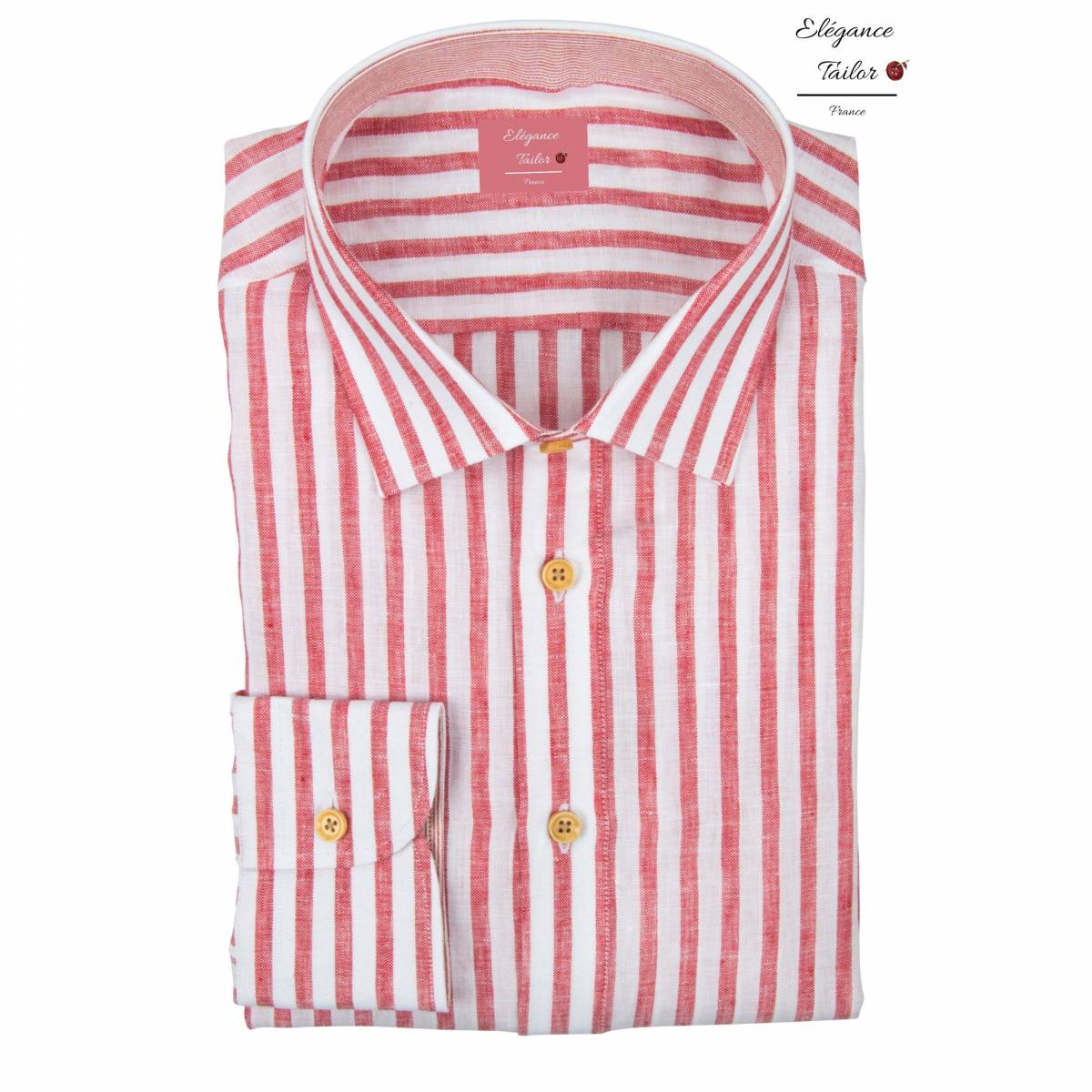 Fabrication de chemises pour homme sur mesure en lin La Seyne-sur-Mer 83