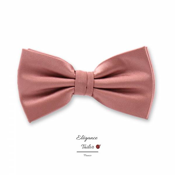 Nœud Papillon Vieux Rose en Polyester de chez Elégance Tailor Toulon