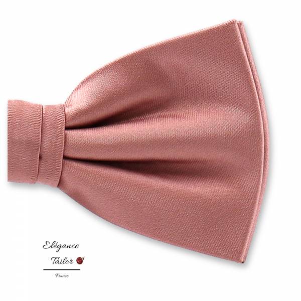 Nœud Papillon Vieux Rose en Polyester de chez Elégance Tailor Toulon