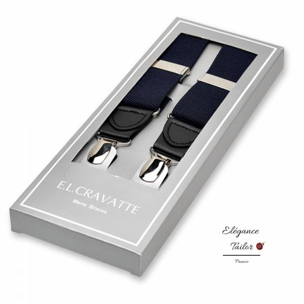 Bretelles Bleu Marine de chez Elégance Tailor Toulon