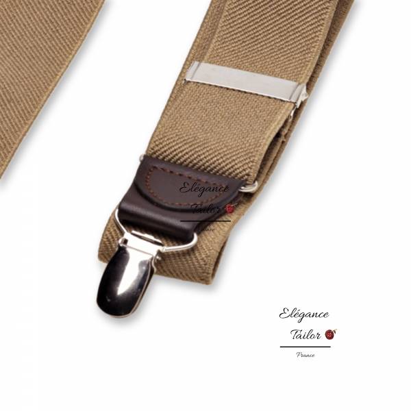 Bretelles Beiges de chez Elégance Tailor Toulon