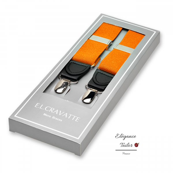 Bretelles Orange de chez Elégance Tailor Toulon
