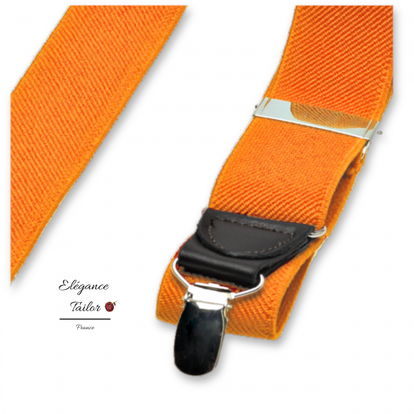 Bretelles Orange de chez Elégance Tailor Toulon