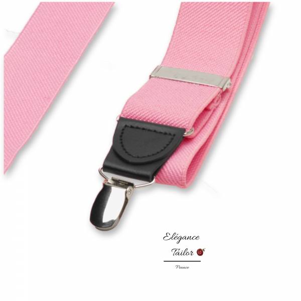 Bretelles Rose Clair de chez Elégance Tailor Toulon