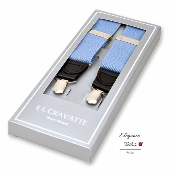 Bretelles Bleu Ciel e chez Elégance Tailor Toulon