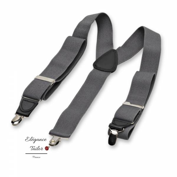 Bretelles Gris Foncé de chez Elégance Tailor Toulon