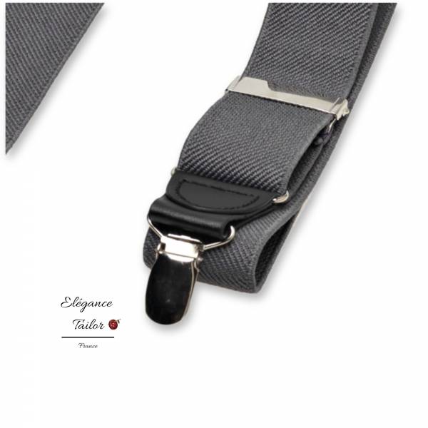 Bretelles Gris Foncé de chez Elégance Tailor Toulon
