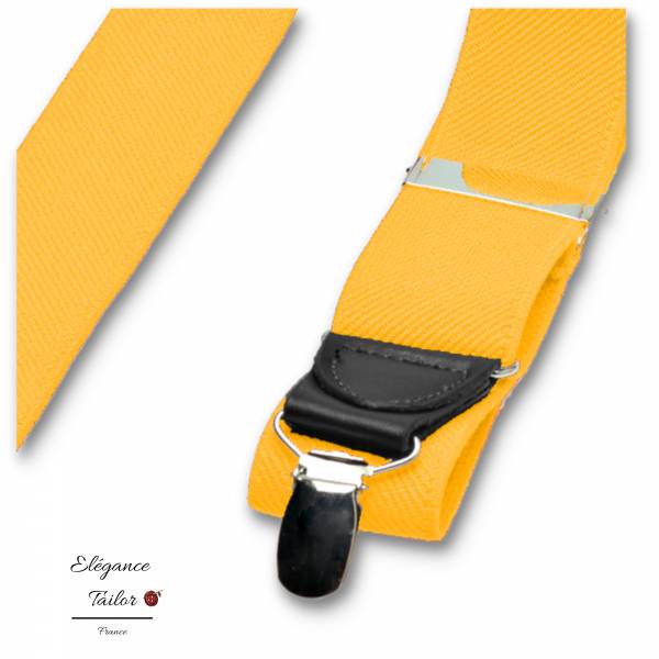 Bretelles Jaunes de chez Elégance Tailor Toulon
