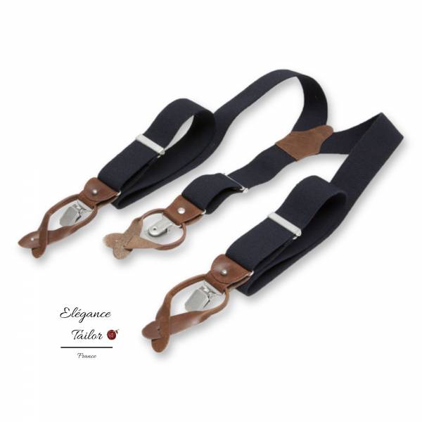 Bretelles Profuomo Bleu Foncé de chez Elégance Tailor Toulon