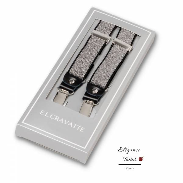 Bretelles Femmes Argent Scintillante de chez Elégance Tailor Toulon