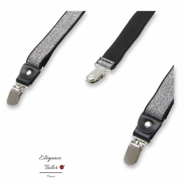 Bretelles Femmes Argent Scintillante de chez Elégance Tailor Toulon