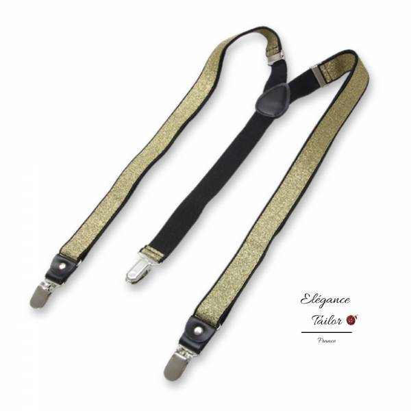 Bretelles Femmes Or Scintillante de chez Elégance Tailor Toulon