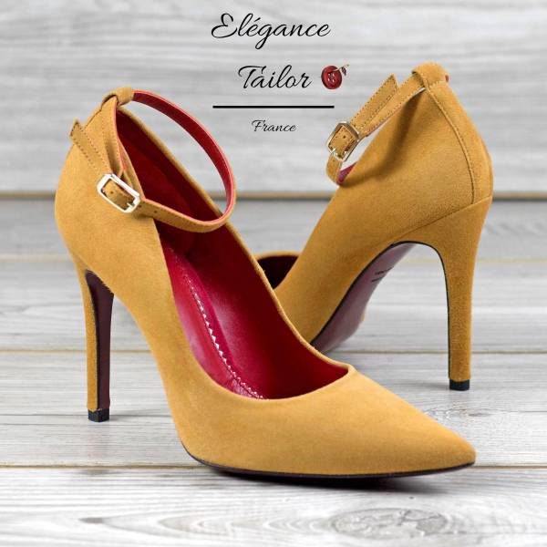 Florence femme dessert sable suède italien de chez Elegance Tailor Toulon