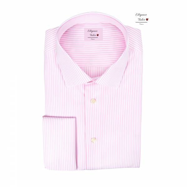 Chemise homme rose en coton premium Modèle 5070