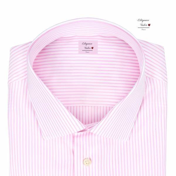 Chemise homme rose en coton premium Modèle 5070