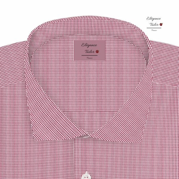 Chemise décontractée rose col club  Modèle 5162