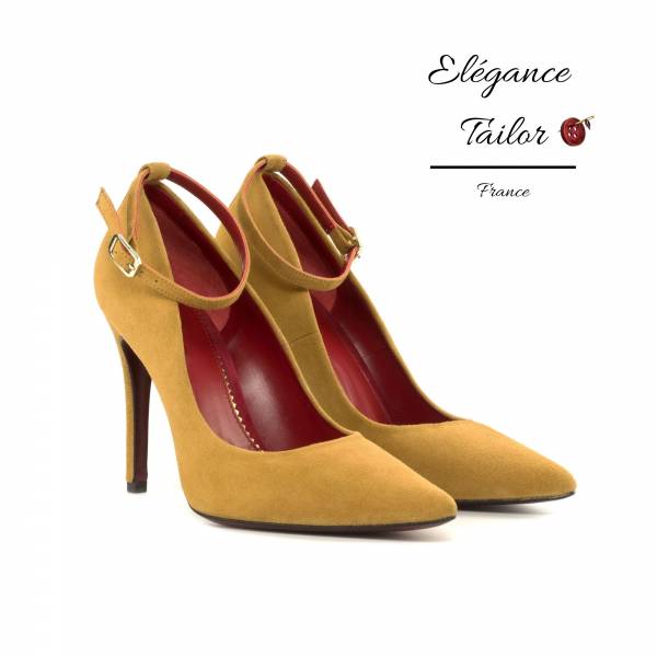 Florence femme dessert sable suède italien de chez Elegance Tailor Toulon