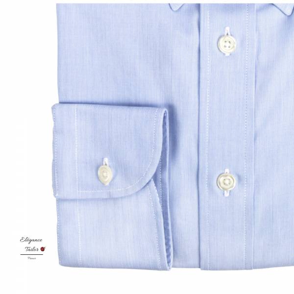 Chemise homme bleu à col américain Modèle 5069