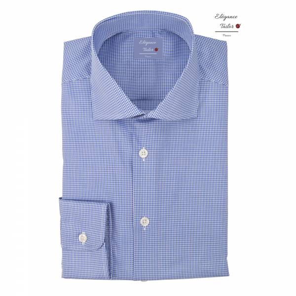 Chemise homme classique bleu à col italien Pack Premium Modèle 5110