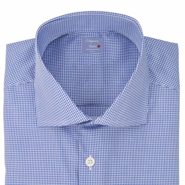 Chemise homme classique bleu à col italien Pack Premium Modèle 5110
