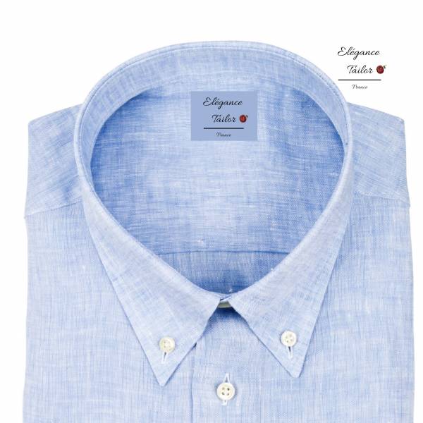 Chemise en lin Model 5107 e chez Elegance Tailor Toulon