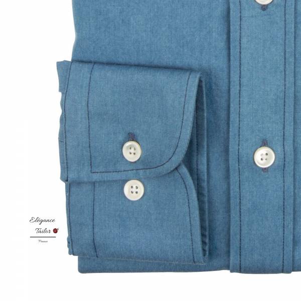 Chemise en jean azur Modèle 5051