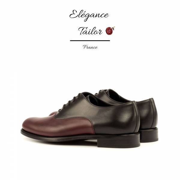 Richelieus pour femmes noir et bordeaux de chez Elegance Tailor Toulon