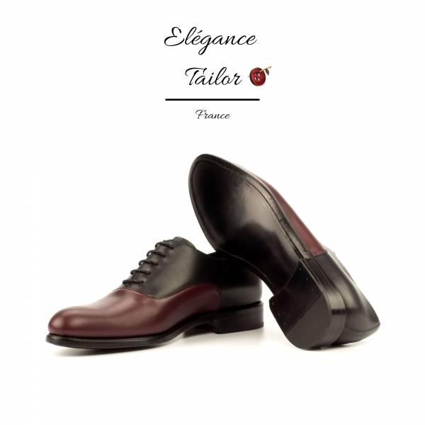 Richelieus pour femmes noir et bordeaux de chez Elegance Tailor Toulon