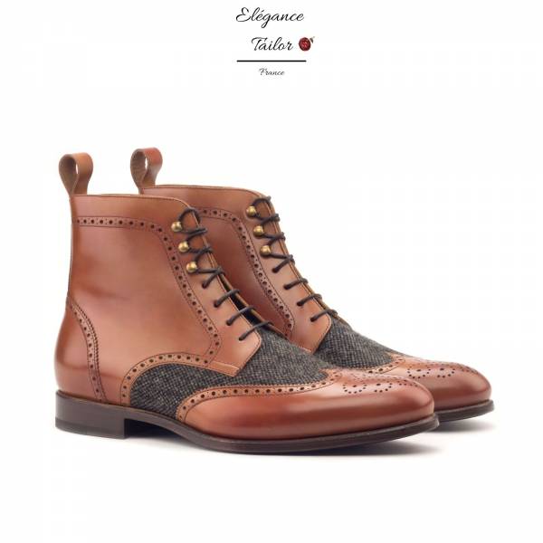 Les Brogue militaire de chez Elegance Tailor Toulon vue de côté