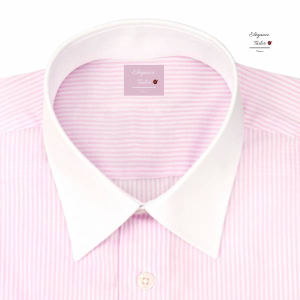 Chemise rose à col italien Pack Premium Modèle 5112