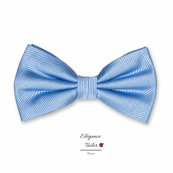 Nœud Papillon Bleu Clair - Soie de chez Elégance Tailor Toulon