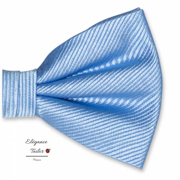 Nœud Papillon Bleu Clair - Soie de chez Elégance Tailor Toulon