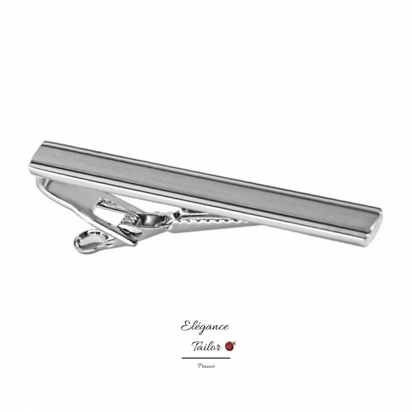 Épingle de Cravate luxe Argent de chez Elégance Tailor Toulon