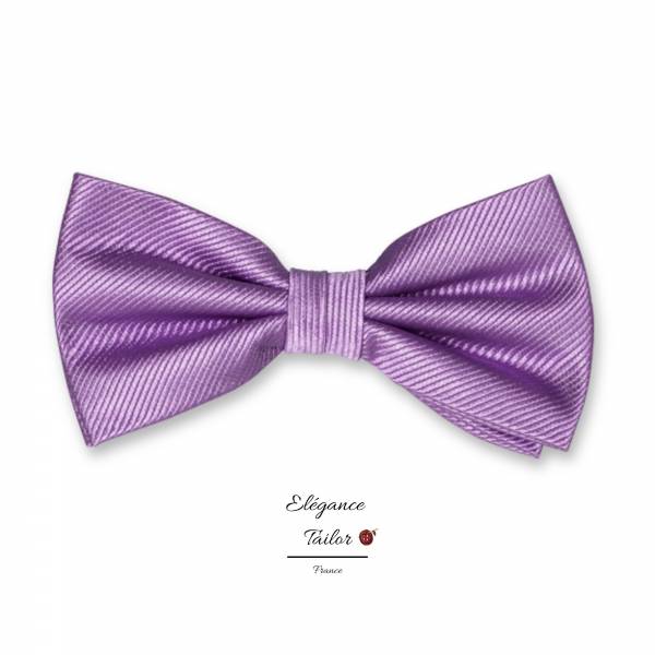Nœud Papillon Lilas - Soie de chez Elégance Tailor Toulon