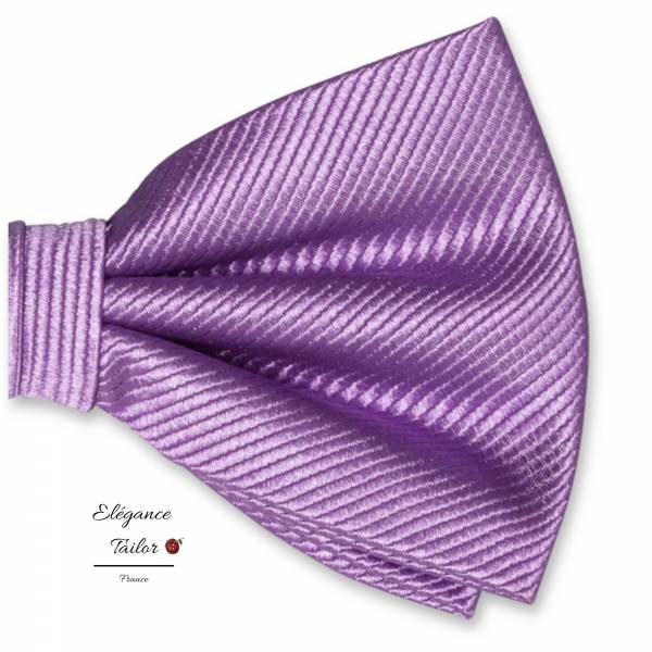 Nœud Papillon Lilas - Soie de chez Elégance Tailor Toulon