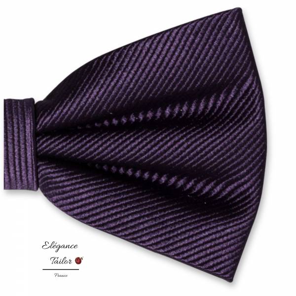 Nœud Papillon Violet Foncé de chez Elégance Tailor Toulon