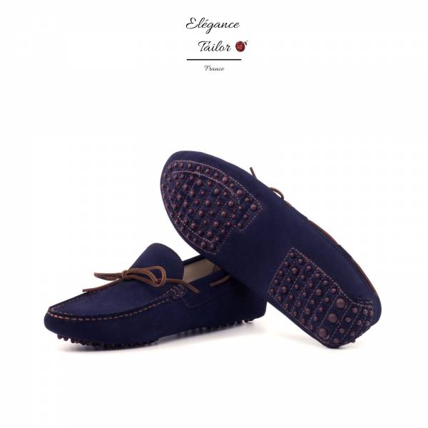 Les mocassins de conduite casuel de l'été de chez Elégance Tailor Toulon vue de face