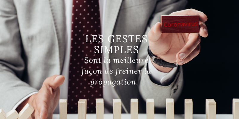 Chez Élégance Tailor Toulon,  les gestes simples sont la meilleure façon de freiner la propagation du Coronavirus.